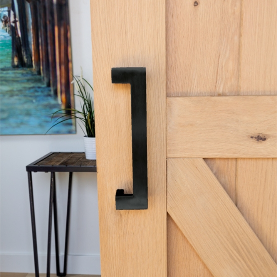 Deurgreep Aerina enkel 250mm mat zwart - Afbeelding 6