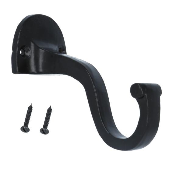 Kapstokhaak 90mm ijzer zwart - Afbeelding 2