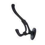Kapstokhaak 132 mm ijzer zwart