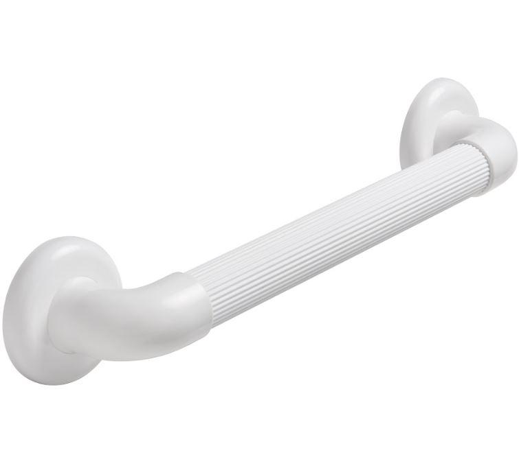 Secucare Wandbeugel basic 450 mm geribbeld kunststof wit