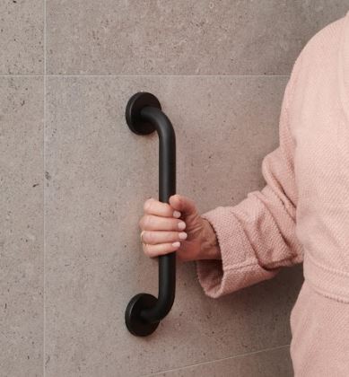 Secucare Wandbeugel 300 mm ø25 mm rvs zwart - Afbeelding 2