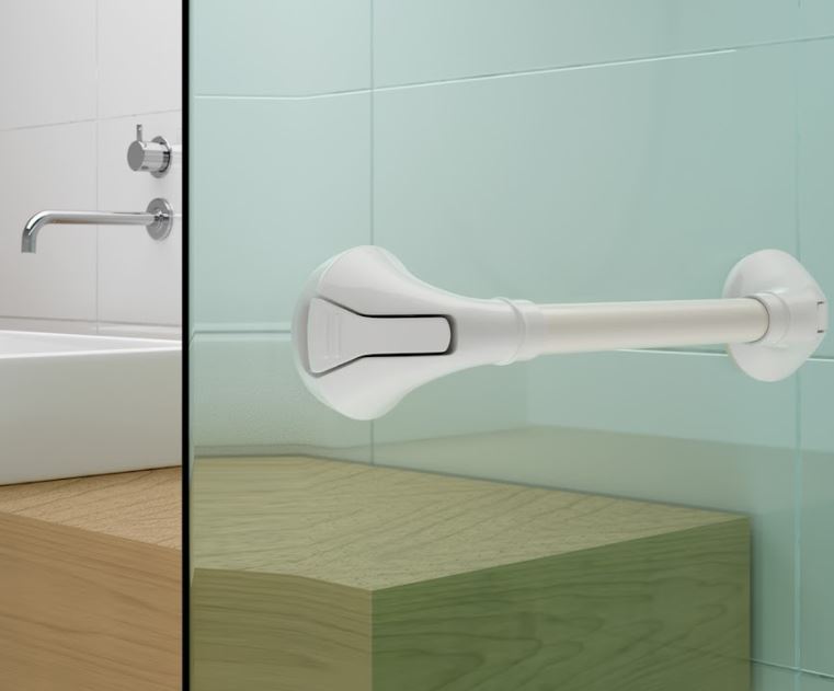 Secucare Wandbeugel zuignap 400 mm wit - Afbeelding 2