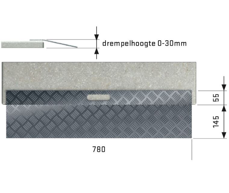 SecuCare Drempelhulp 0-30 mm aluminium - Afbeelding 3