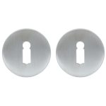 ODShop sleutelplaatjes Modern rond rvs