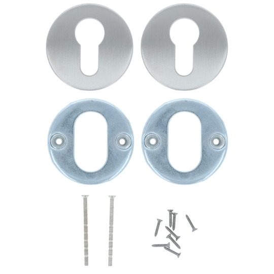 ODShop cilinderplaatjes Modern rond rvs - Afbeelding 3