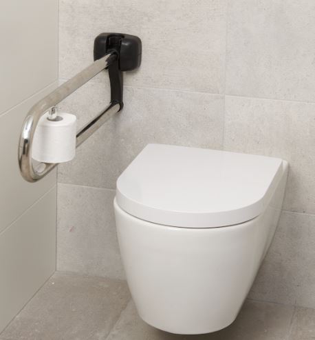 SecuCare Toiletrol houder tbv toiletbeugel premium rvs - Afbeelding 2