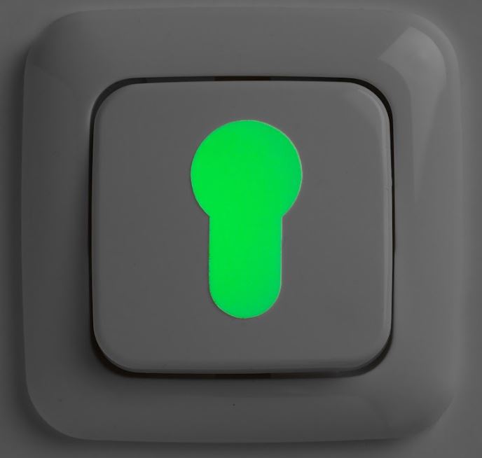 SecuCare glow in the dark markering voor cilinder/schakelaar