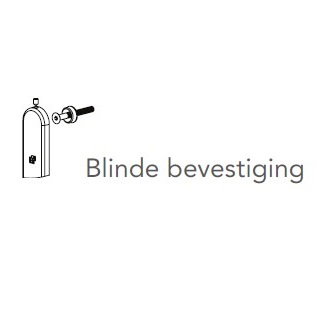 S2 veiligheidsbeslag 3221 smal binnen schild PC92 OV blinde bevestiging - Afbeelding 3