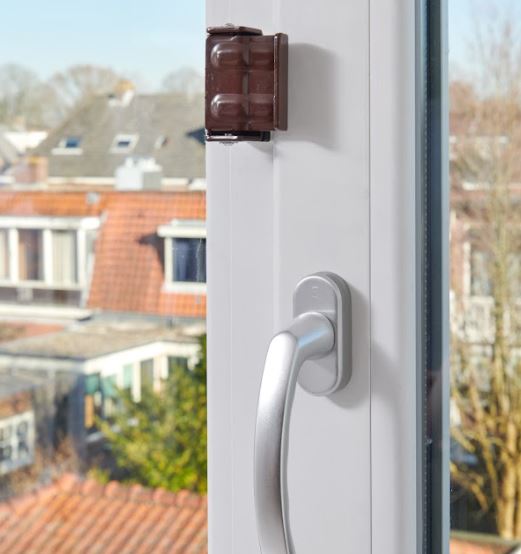 SecuMax draaikiep raamgrendel 840 bruin - Afbeelding 2