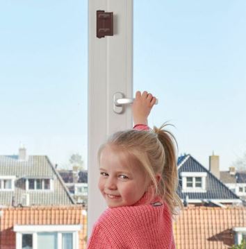 SecuMax draaikiep raamgrendel XL 842 bruin - Afbeelding 3