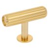T-knop groeven 55 mm oud goud