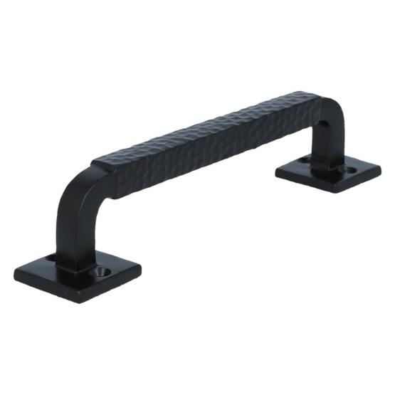 Greep geribbeld 184 mm ijzer zwart