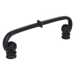 Greep spiraal 141 mm ijzer zwart