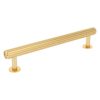 Meubelgreep groeven 160 mm oud goud