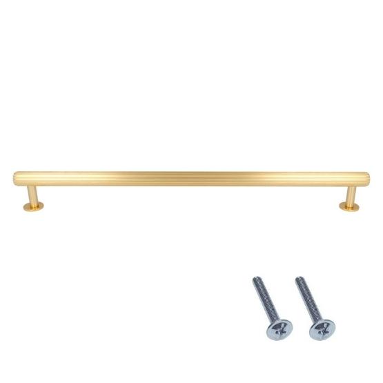 Meubelgreep groeven 320 mm oud goud - Afbeelding 4