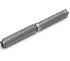 Aanlaspaumelle met veer en kogellager ring 180x18 mm rvs