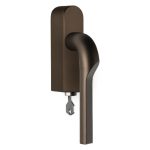 Draaikiepgarnituur RIVIO by Gensler GL100-DKLOCK-O links brons