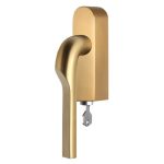 Draaikiepgarnituur RIVIO by Gensler GL100-DKLOCK-O rechts pvd mat goud