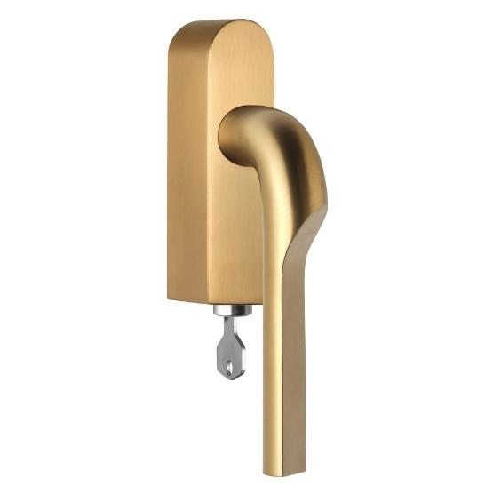 Draaikiepgarnituur RIVIO by Gensler GL100-DKLOCK-O links pvd mat goud