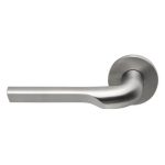 Enkele deurklink RIVIO by Gensler GL100-G op rozet links mat rvs