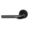 Enkele deurklink RIVIO by Gensler GL100-G op rozet links pvd mat zwart