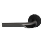 Enkele deurklink RIVIO by Gensler GL100-G op rozet links pvd mat zwart
