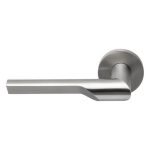 Enkele deurklink RIVIO by Gensler GL101-G op rozet links mat rvs