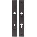 Veiligheidsbeslag PC92 met kerntrek beveiliging SQUARE LSQSM-28KT kruk/kruk SKG3 pvd mat zwart