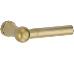 Deurklink Chemin de Fer 100mm messing antiek