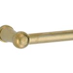 Deurklink Chemin de Fer 85mm messing antiek