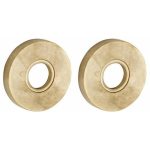 Set van twee krukrozetten Vivo messing antiek