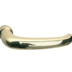 Deurklink Halfsabel messing gelakt