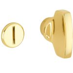 WC olive 5-8 mm Piatto messing gelakt