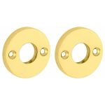 Set van twee krukrozetten Elegant messing gelakt