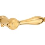 Deurklink Barock messing ongelakt