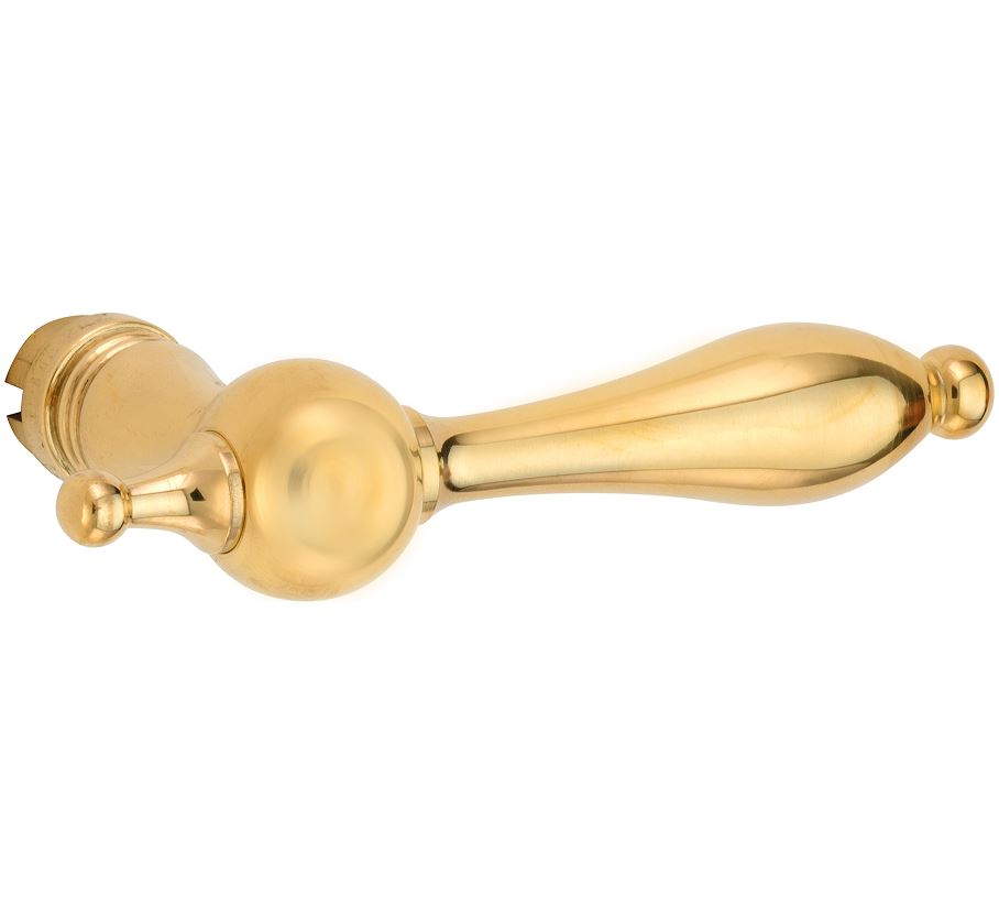 Deurklink Barock messing ongelakt