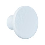 Knop zamak 26 mm wit