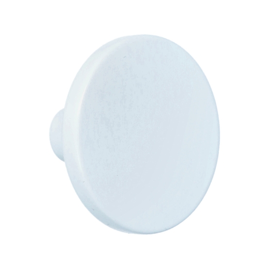 Knop zamak 41 mm wit