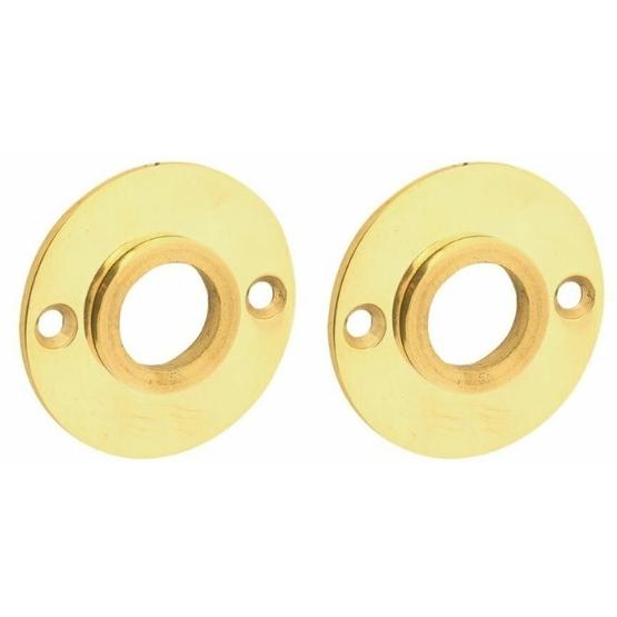 Set van twee krukrozetten Chemin de Fer 40mm messing ongelakt