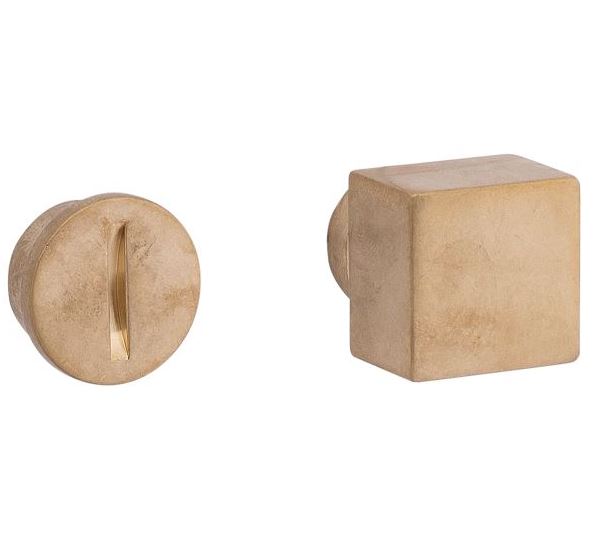 WC olive 5-8 mm Bauhaus messing antiek