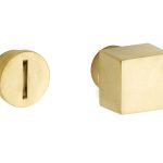 WC olive 5-8 mm Bauhaus messing gelakt