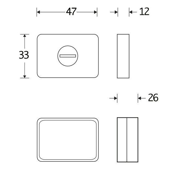 WC-Sluiting 5-8 mm Maximal pvd mat zwart/parelgrijs - Afbeelding 2