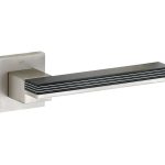 Deurklink op geveerd rozet Mimolimit mat nikkel ongelakt