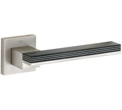 Deurklink op geveerd rozet Mimolimit mat nikkel ongelakt