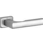 Deurklink op geveerd rozet Mini S mat nikkel ongelakt