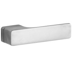 Deurklink op geveerd rozet Minimal mat nikkel ongelakt