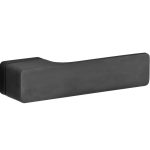 Deurklink op geveerd rozet Minimal pvd mat zwart