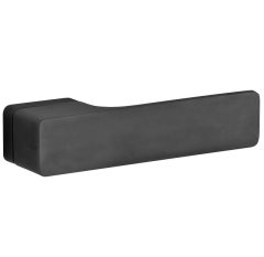 Deurklink op geveerd rozet Minimal pvd mat zwart