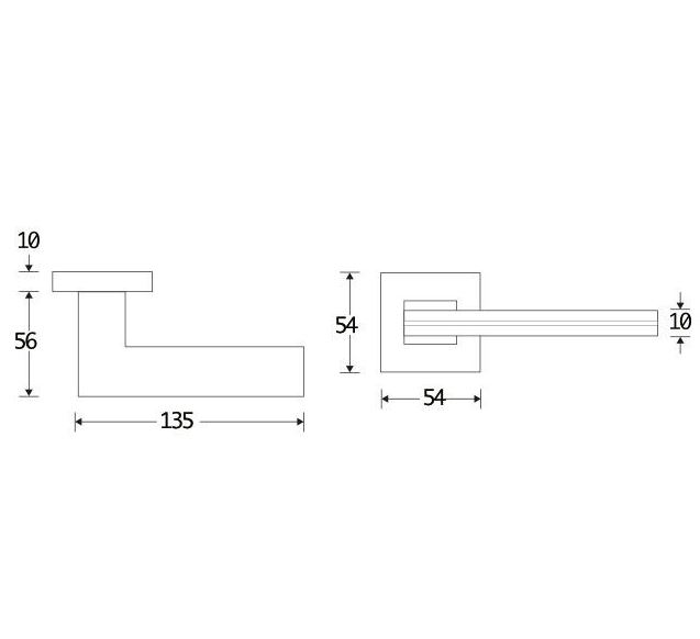 Deurklink op geveerd rozet Terry pvd mat zwart - Afbeelding 2