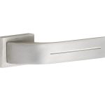 Deurklink op geveerd rozet Toro mat nikkel ongelakt